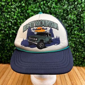 Retro Rocky Mountain National Park Vintage Style Adult Trucker Hat Cap Headwear